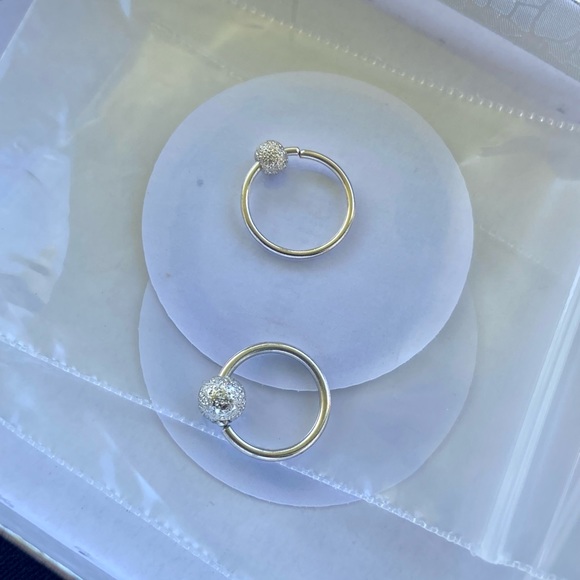 💕NIB Stardust Captive Bead Septum/Nose Ring Hoop💕 - Picture 12 of 14